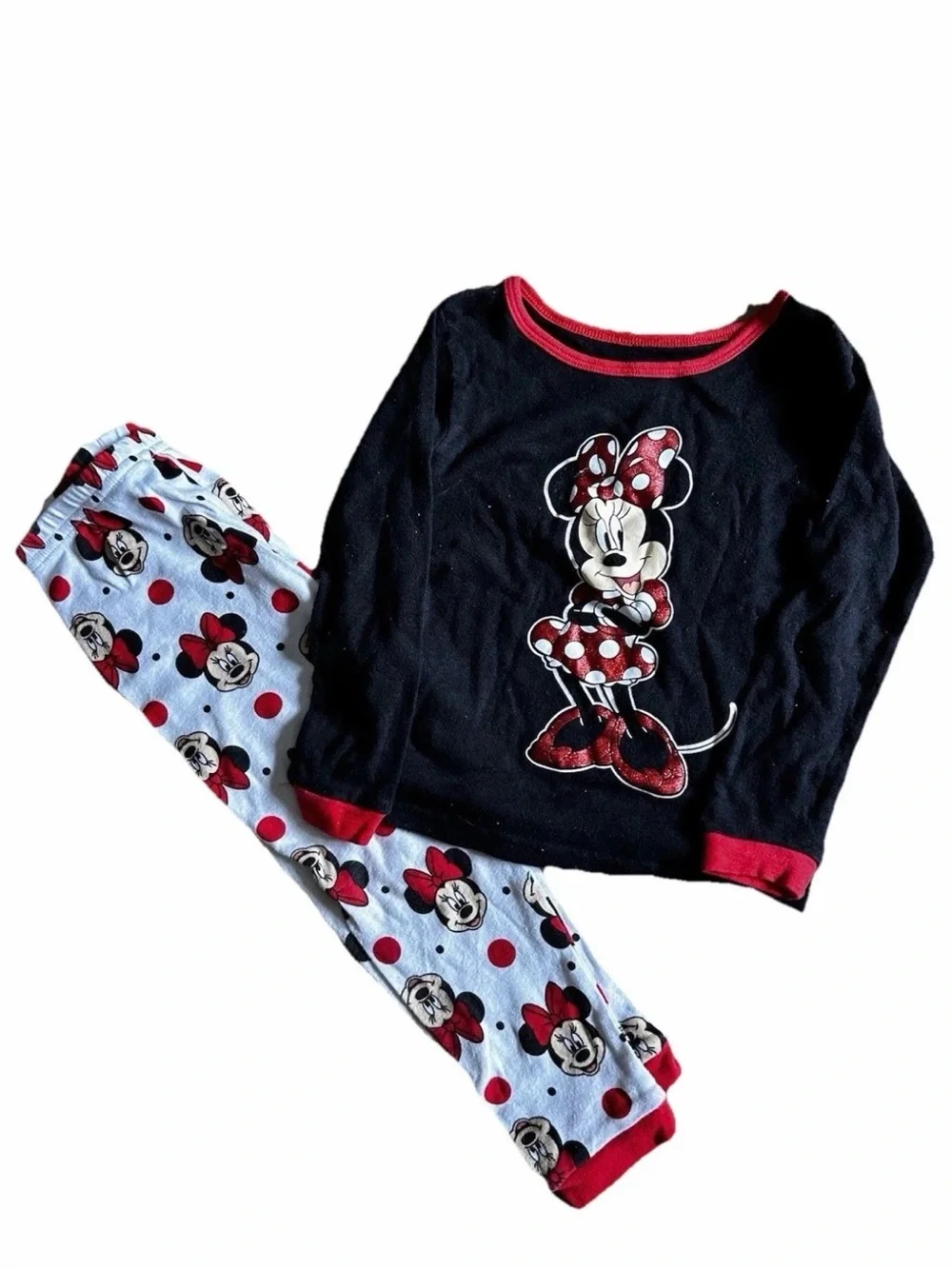 Disney Minnie Mouse Kids Pajamas - Black and Red